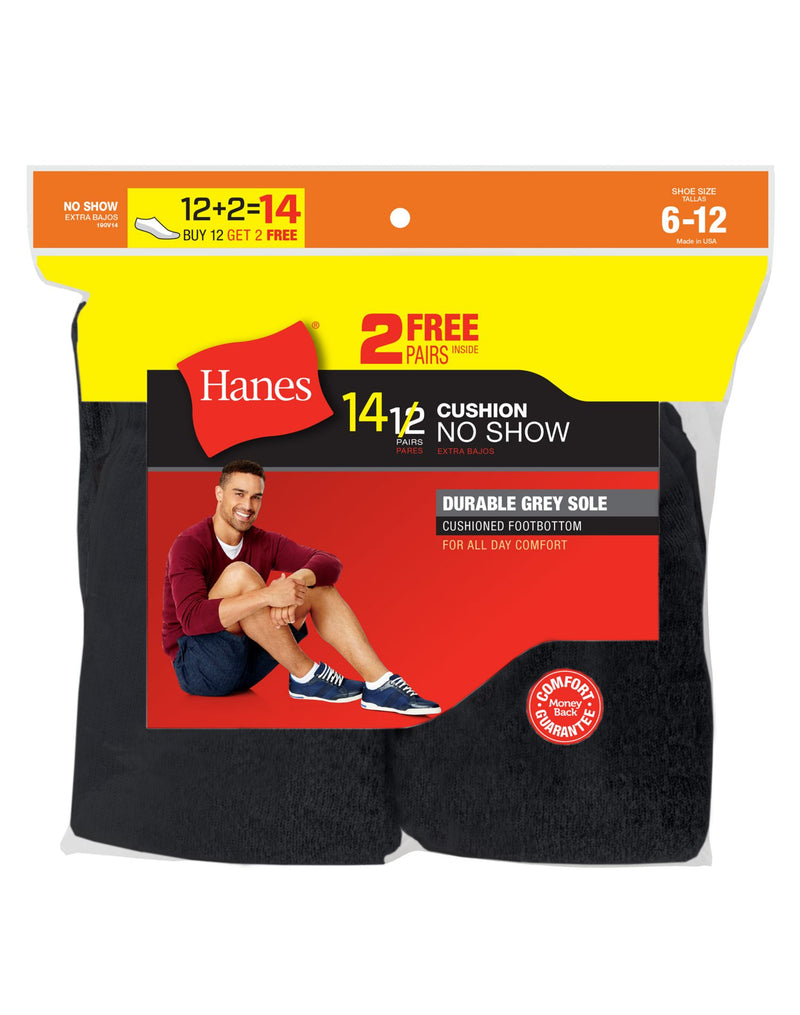 Hanes Men`s 13-Pack Cushion No-Show Socks