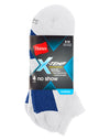 Hanes Men`s X-Temp Ventilation No Show Socks 4-Pack