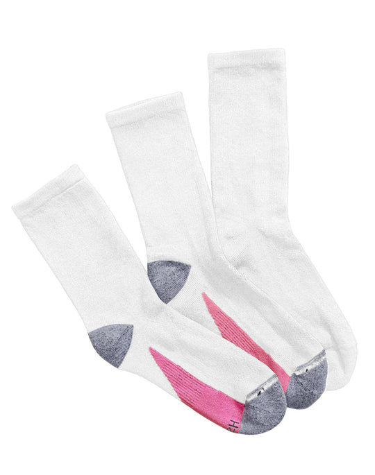 Hanes Women`s X-Temp Crew Socks 3-Pack