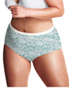 Just My Size Women`s Lace Effects 100% Cotton TAGLESS® Brief Panties, 5-Pack
