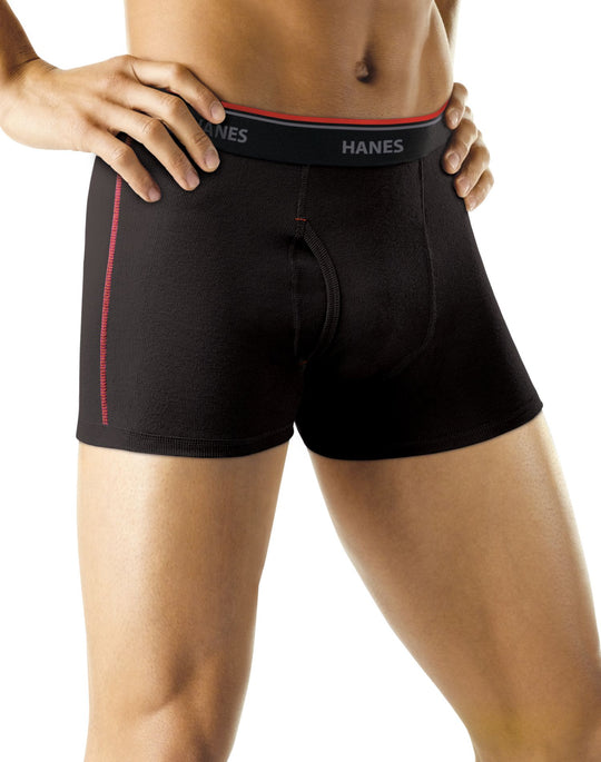 Hanes Men`s Sport Cool DRI® Short Leg Boxer Briefs with Comfort Flex® Waistband