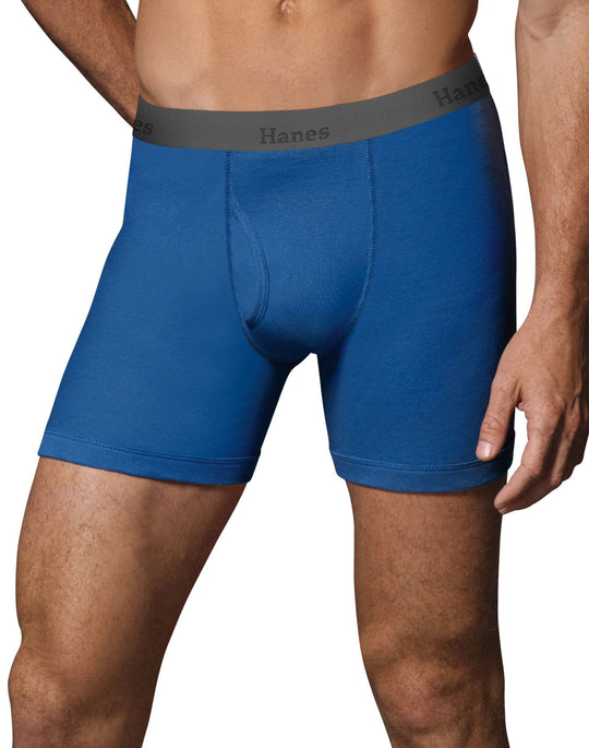 Hanes Men`s TAGLESS® Ultimate Fashion Boxer Briefs with Comfort Flex® Waistband