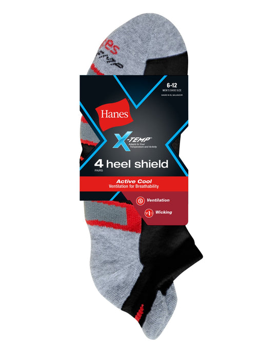 Hanes X-Temp® Men`s Active Cool Heel Shield® Socks