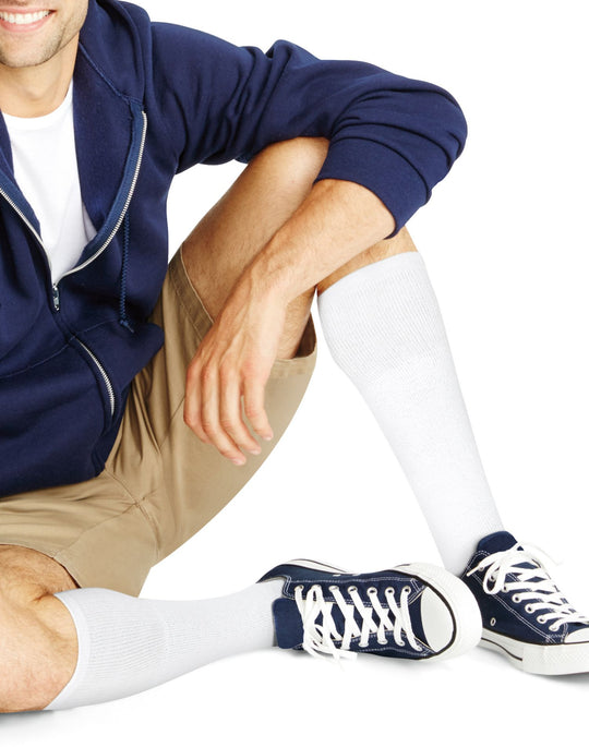 Hanes ComfortBlend® Men`s Over-the-Calf Crew Socks
