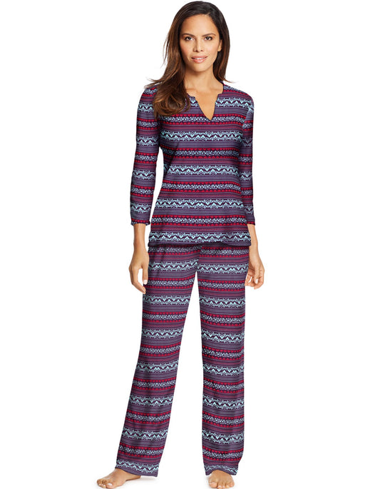 Maidenform Womens Fleece Shirt/Pant Sleep Set