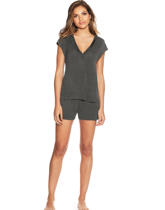Maidenform Womens V-Neck Shorts PJ Set
