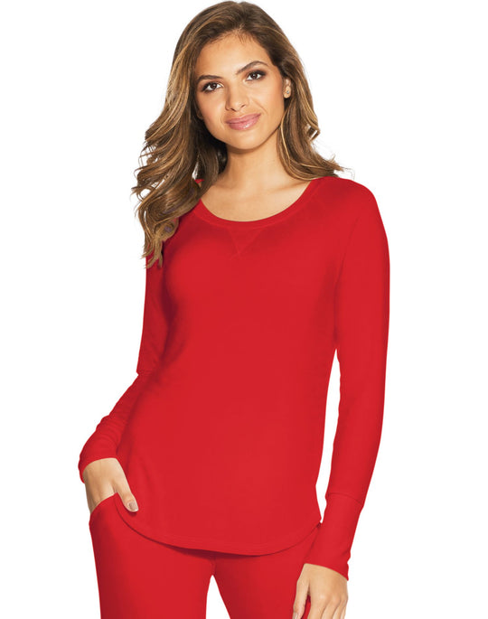 Maidenform Womens Raglan Lounge Top