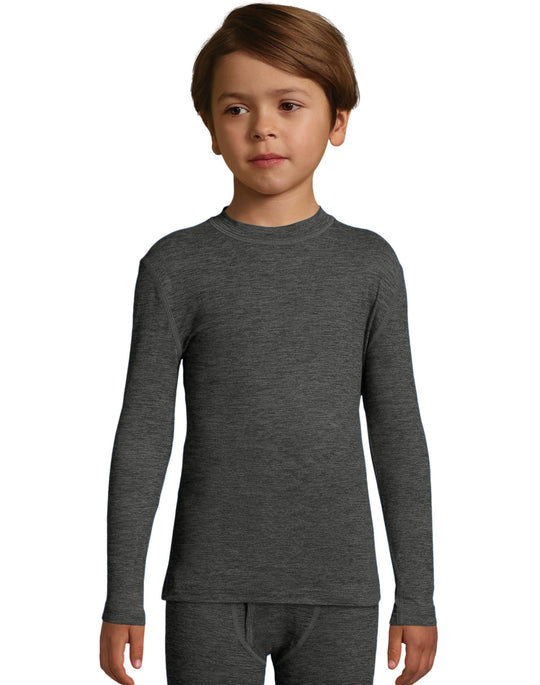 Hanes Boys Space Dye Crewneck