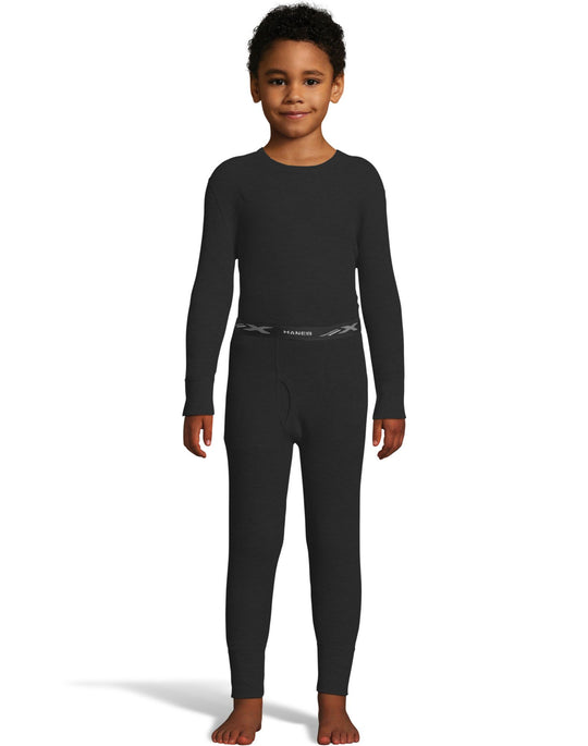Hanes Boys Waffle Knit Thermal Set