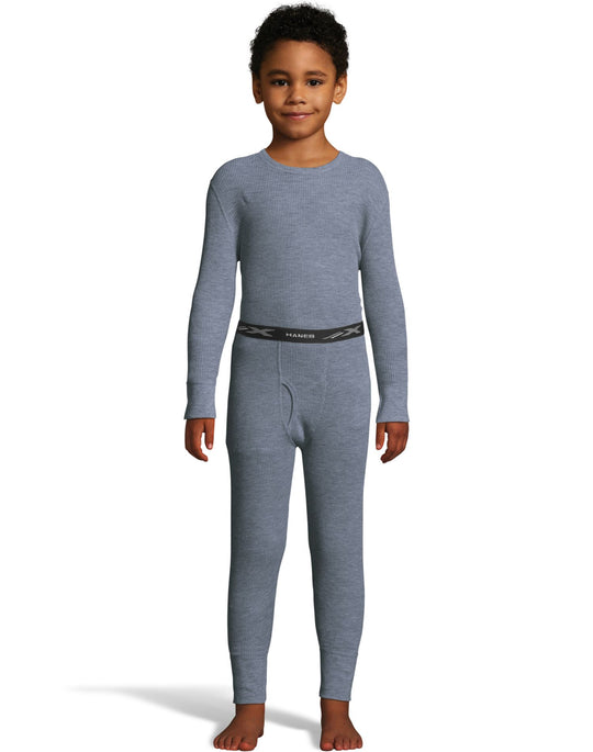 Hanes Boys Waffle Knit Thermal Set