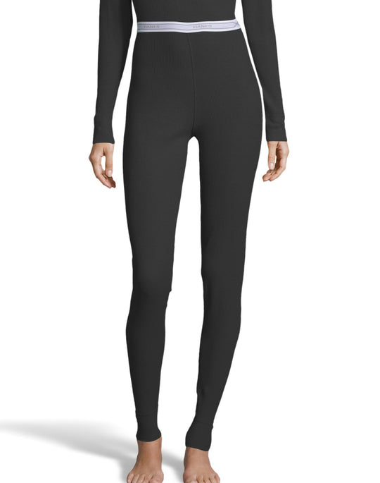 Hanes Womens Waffle Knit Thermal Pant