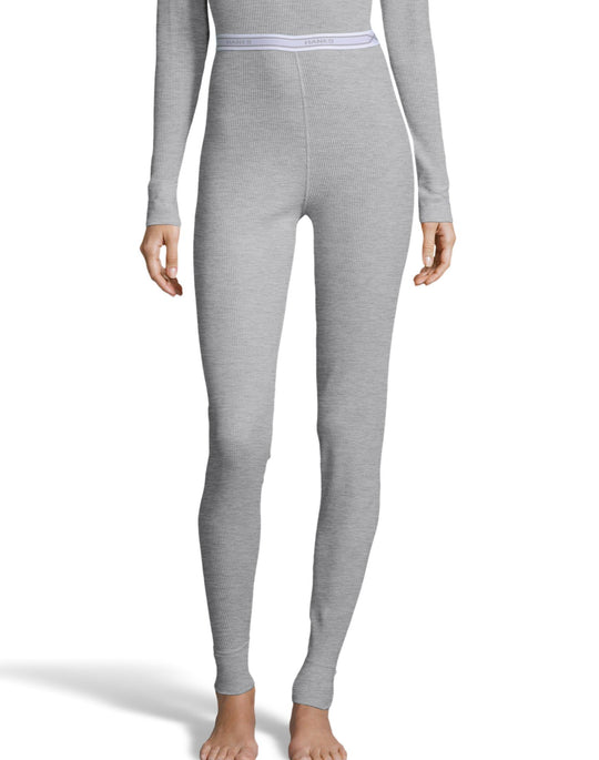 Hanes Womens Waffle Knit Thermal Pant