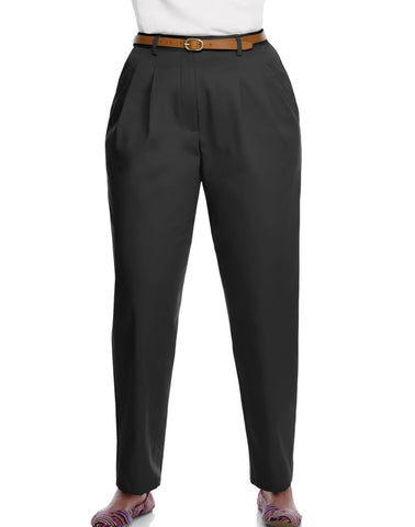 Just My Size Pleat Front Twill Pants, Petite