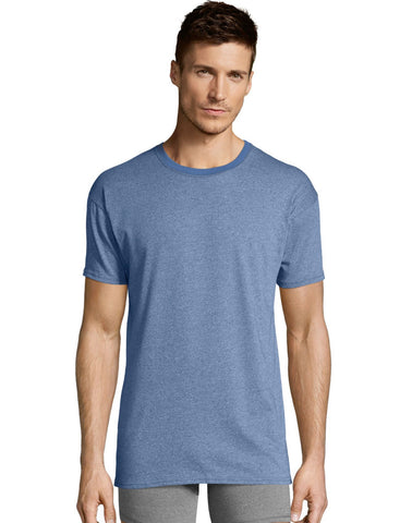 Hanes Mens 1901 Heritage Dyed Crewneck T-shirt 4-Pack
