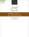 Hanes Plus Size Sheer Hosiery, Absolutely Ultra Sheer Control Top, Reinforced Toe 1-Pair Pack