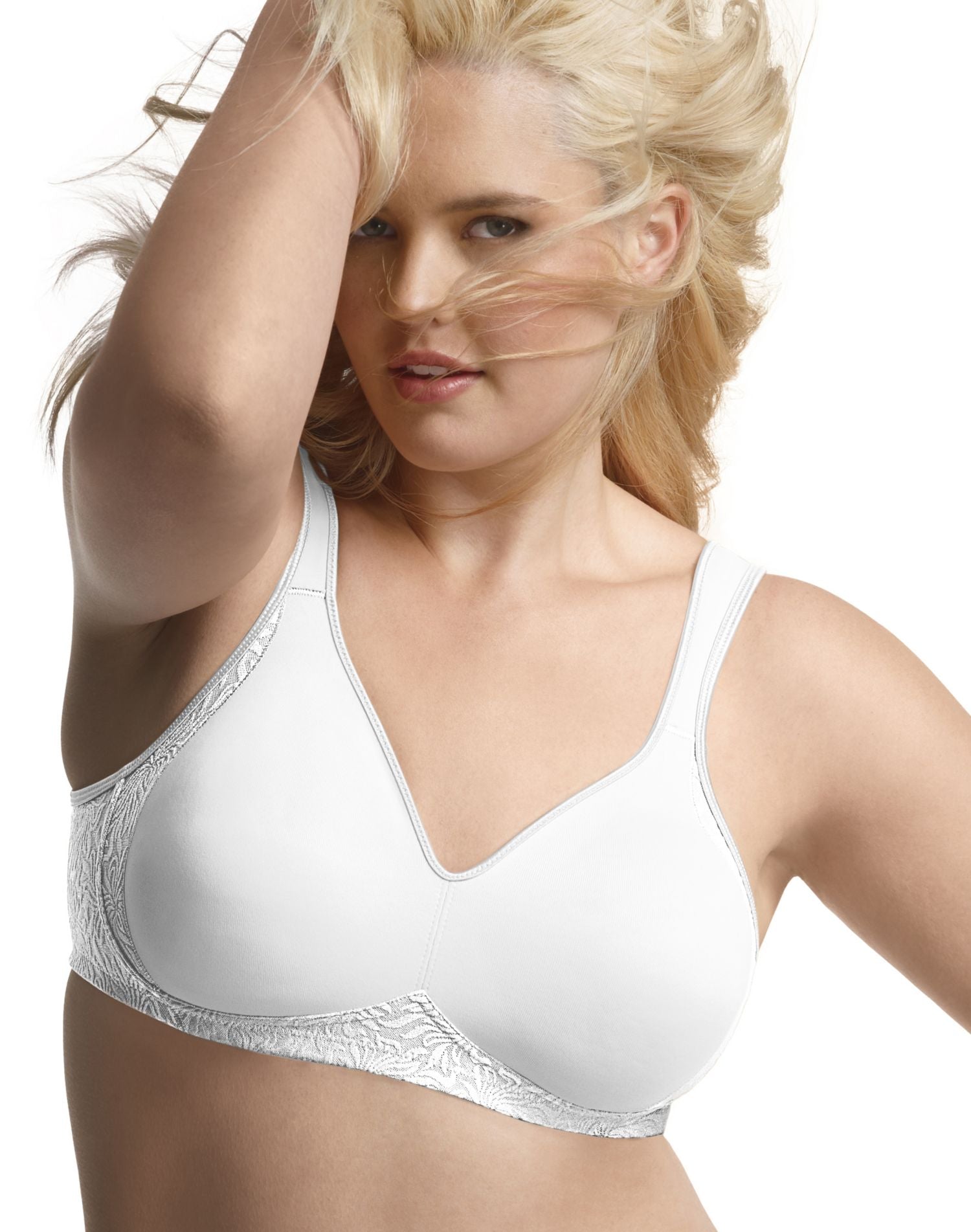 Playtex womens 18 Hour Side & Back Smoothing Wireless Bra, Cool