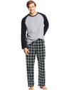 Hanes Men`s Jersey Flannel Sleep Set