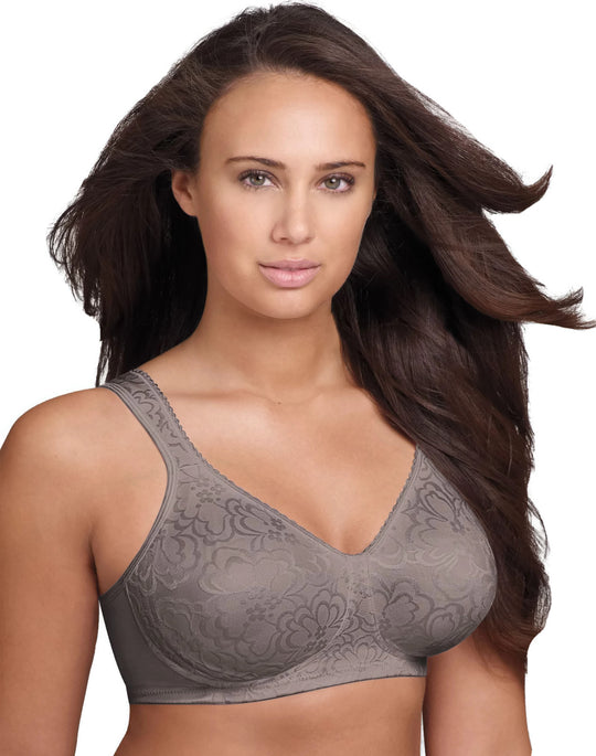Playtex Women's 18 Hour Ultimate Lift and Support Wire-Free Bra - 4745 44DD  Crystal Grey