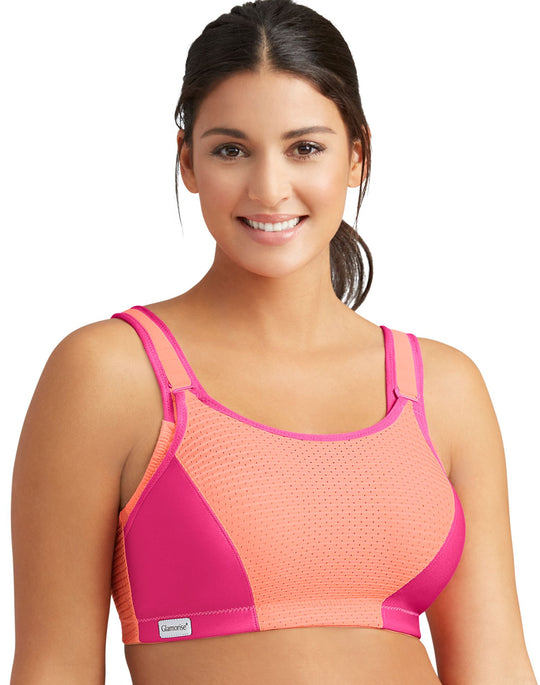 Glamorise Womens Double Layer Wirefree Sports Bra