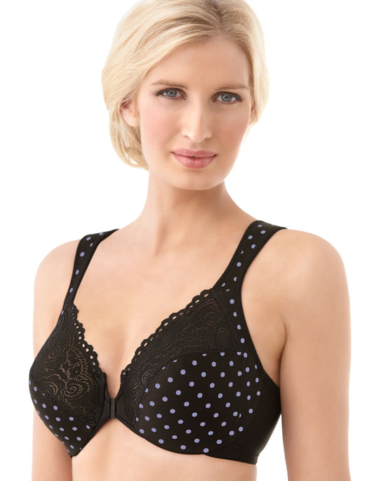 Glamorise Womens Wonderwire Front-Close Underwire Bra