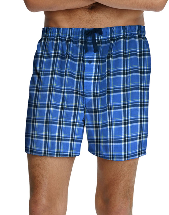 Hanes Men`s Woven Plaid 2-Pack Shorts
