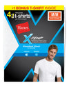 Hanes X-Temp Comfort Cool Men`s 4-Pack Crewneck White Undershirt