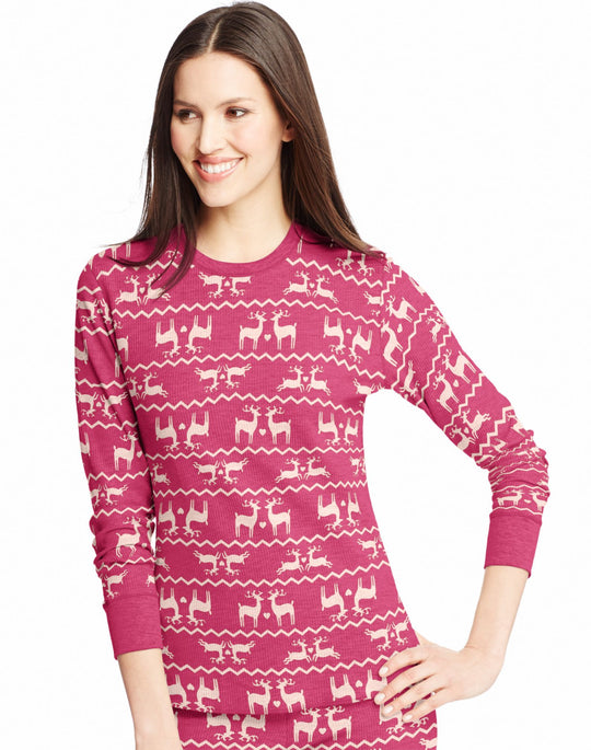 Women's X-Temp Thermal Printed Crew Shirt