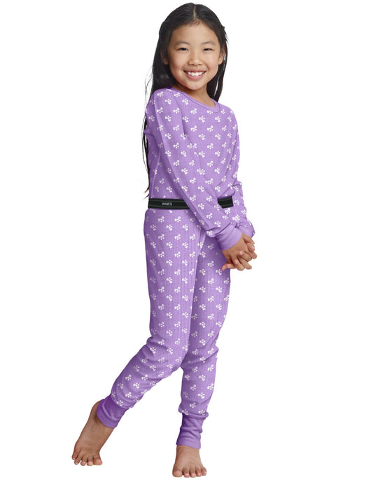Hanes Girls' X-Temp Printed Thermal Set