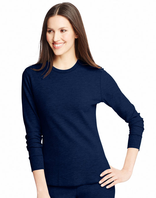 Hanes Womens X-Temp Thermal Crew Shirt