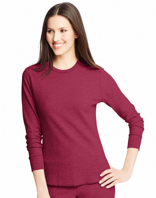 Hanes Womens X-Temp Thermal Crew Shirt