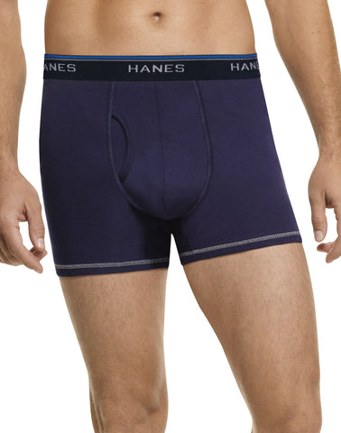 Hanes Mens Fresh IQ 3-Pack Cotton Boxer Briefs