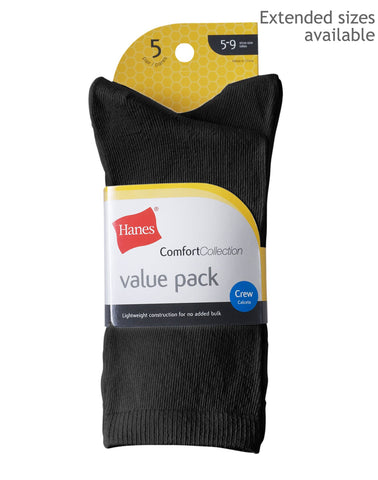 Hanes Women`s Comfort Collection Liner Socks 5-Pack