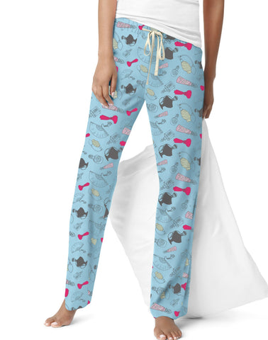 Hanes Women`s Perfume Bottle Print Cotton Pants