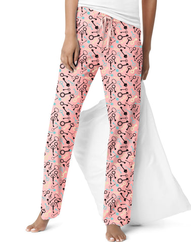Hanes Women`s Keys Print Cotton Pants