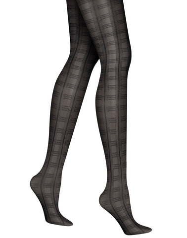 Hanes Women`s Silk Reflections Sheer Plaid Tight