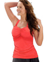 One Hanes Place Women`s Wide-Strap Tankini Swim Top