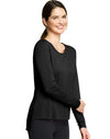 Hanes Signature® Soft Luxe Women`s Asymmetric Hem Top
