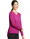 Hanes Signature® Soft Luxe Women`s Asymmetric Hem Top