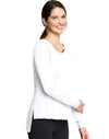 Hanes Signature® Soft Luxe Women`s Asymmetric Hem Top