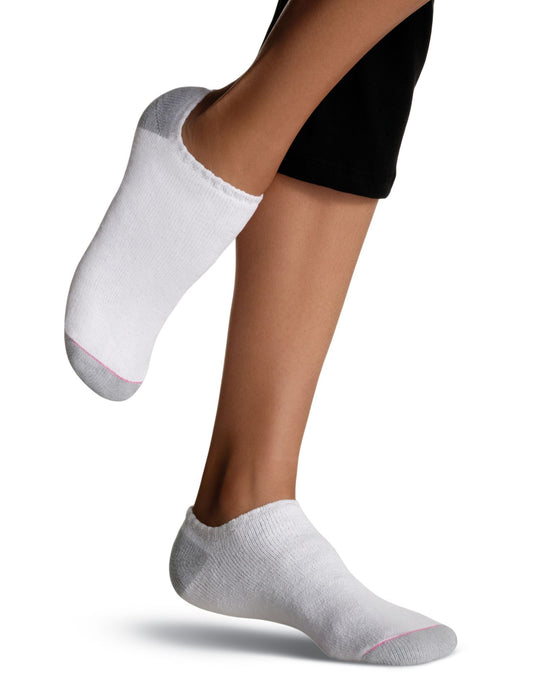 Hanes Women`s No Show Socks 10 Pack