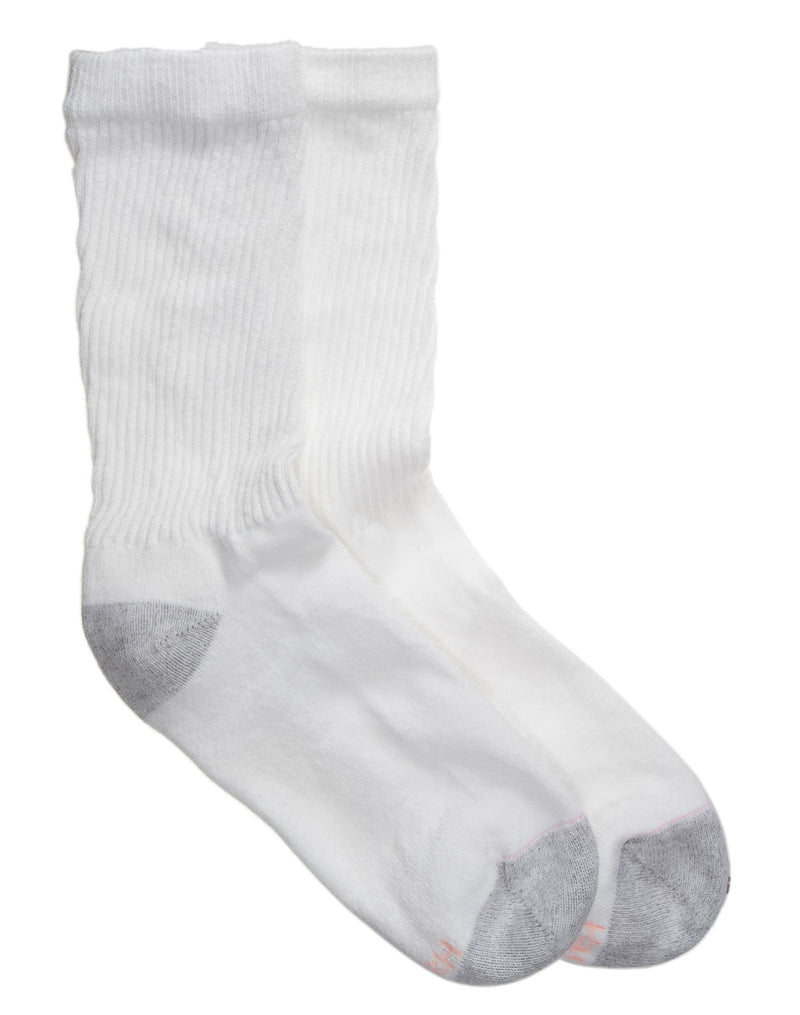 Hanes Women`s Cushioned Crew Athletic Socks Extended Size 10-Pack