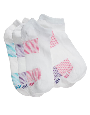 Hanes Ladies Lightweight Low Cut Socks Extended Size 6-Pack