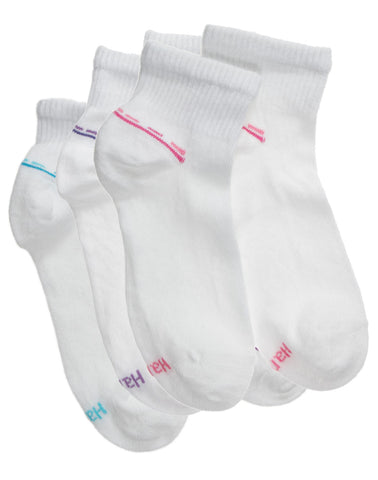 Hanes Ladies Lightweight Ankle Socks Extended Size 6-Pack