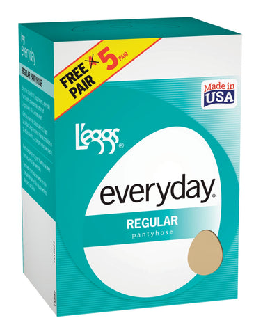 Legg`s Women`s Every Day Regular Panty Hose 5 Pack