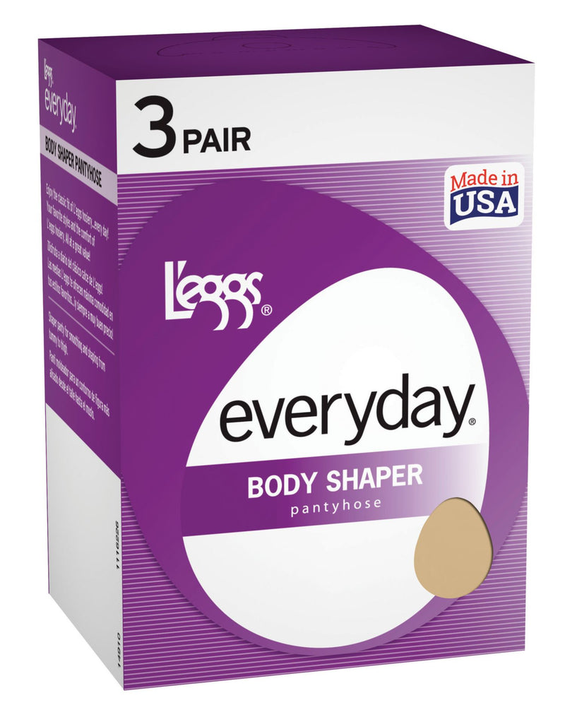 L`eggs Women`s Everyday Body Shaper Panty Hose 3 Pack