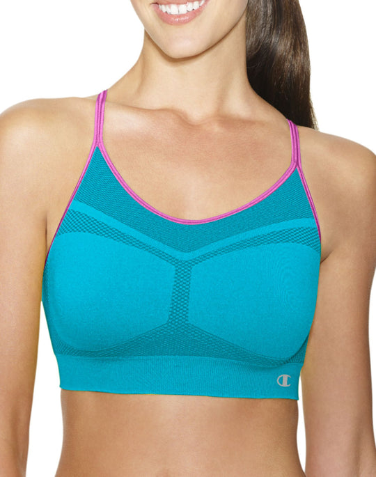 Champion Women`s Criss Cross Cami Medium Control Sports Bra