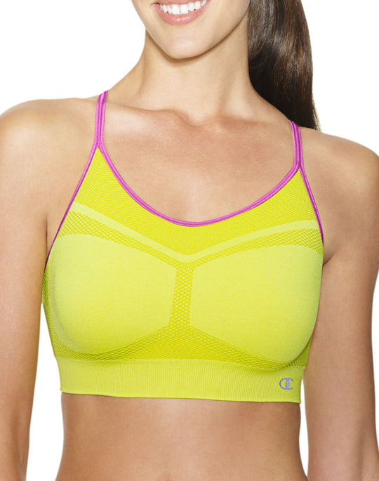 Champion Women`s Criss Cross Cami Medium Control Sports Bra