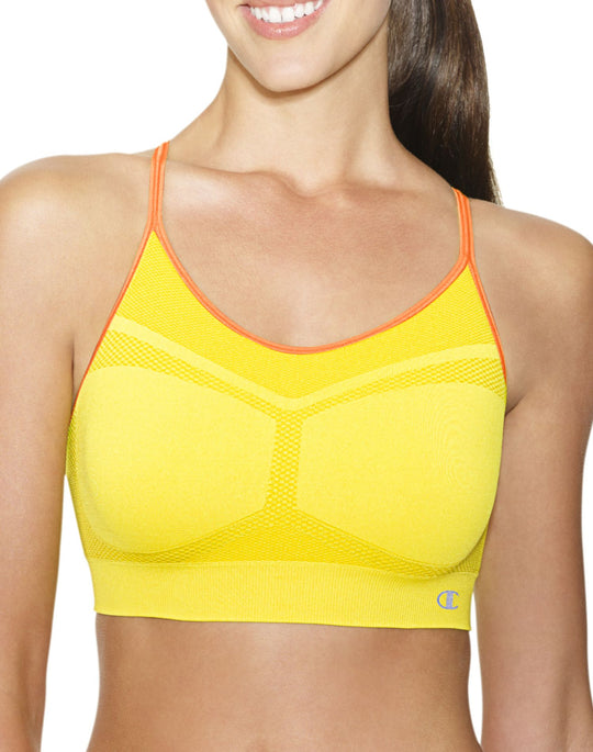 Champion Women`s Criss Cross Cami Medium Control Sports Bra