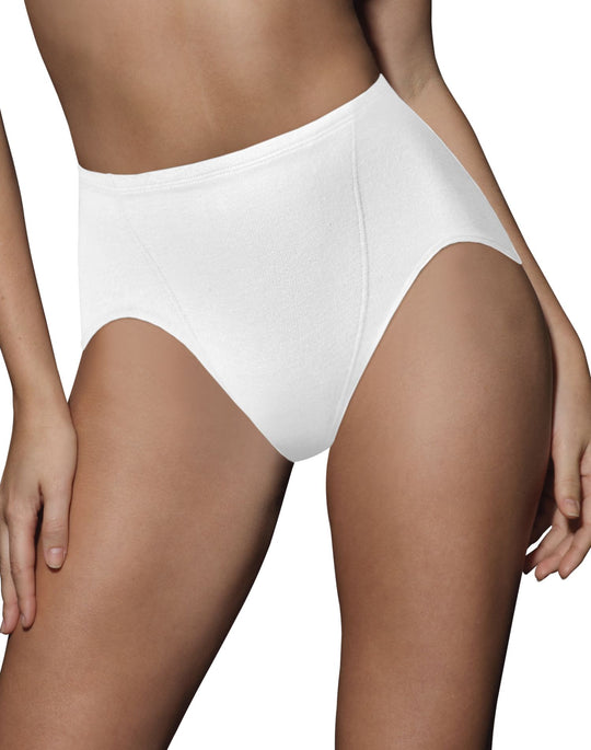 Bali Women`s Tummy Toning Cool Comfort Cottony Hi-Cut 2-Pack