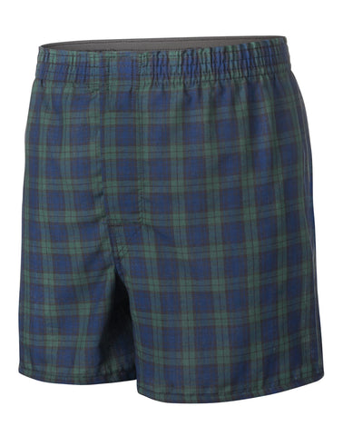 Hanes Ultimate Boys` Tartan Boxer with Comfort Flex® Waistband